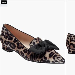 Bandolino Auggie Leopard Print Flat with bow detail